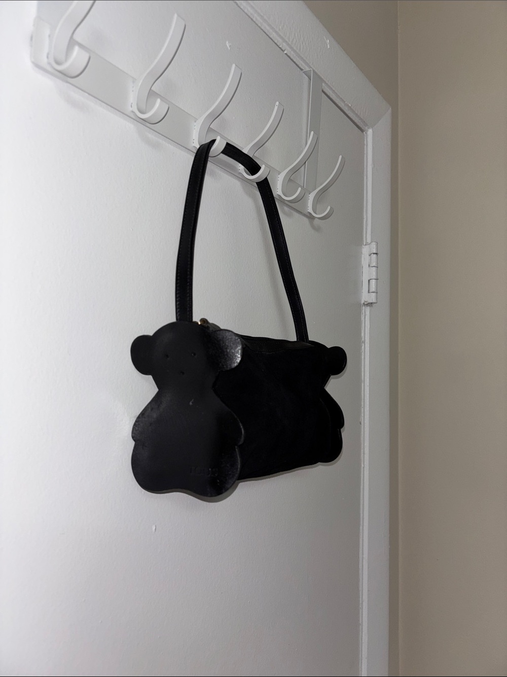 Tous Black Bear-Shaped Mini Shoulder Bag